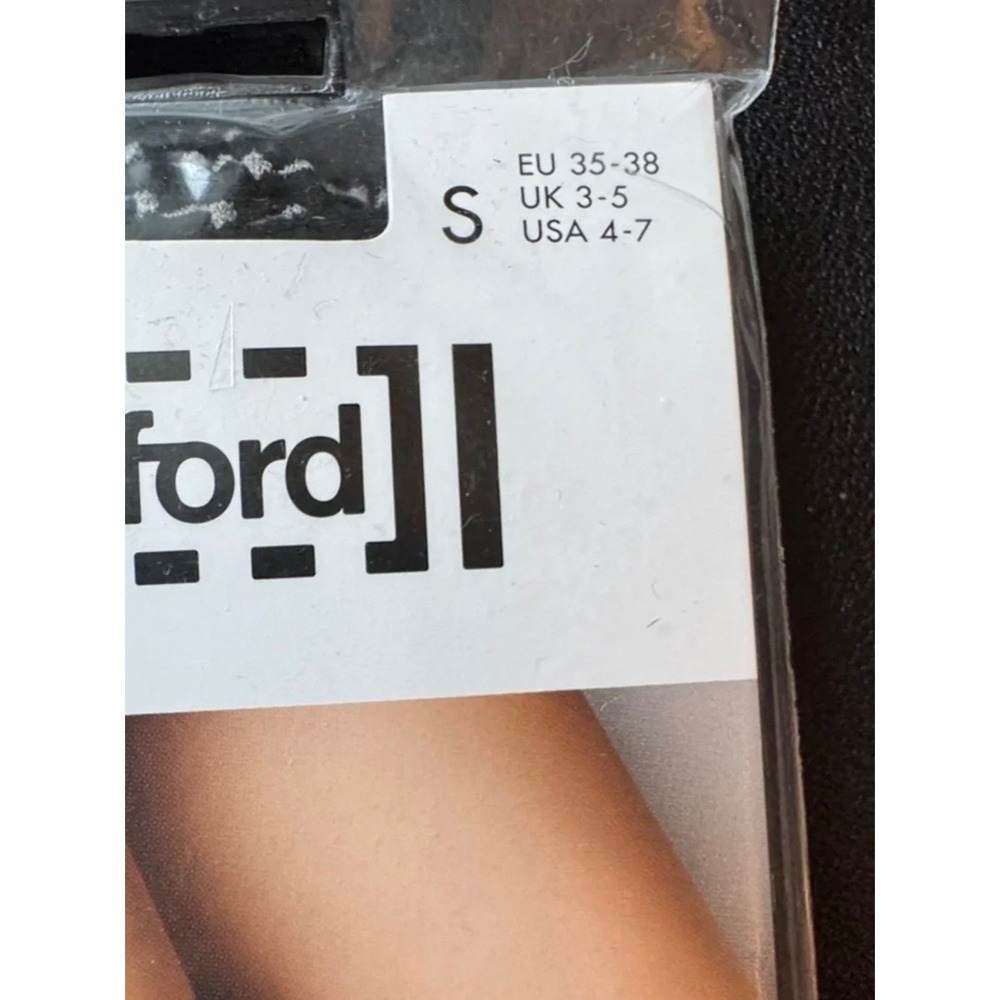 Wolford Cilou Socks Black White Textured Net Ankle Socks Small 41274 NEW - Picture 3 of 6